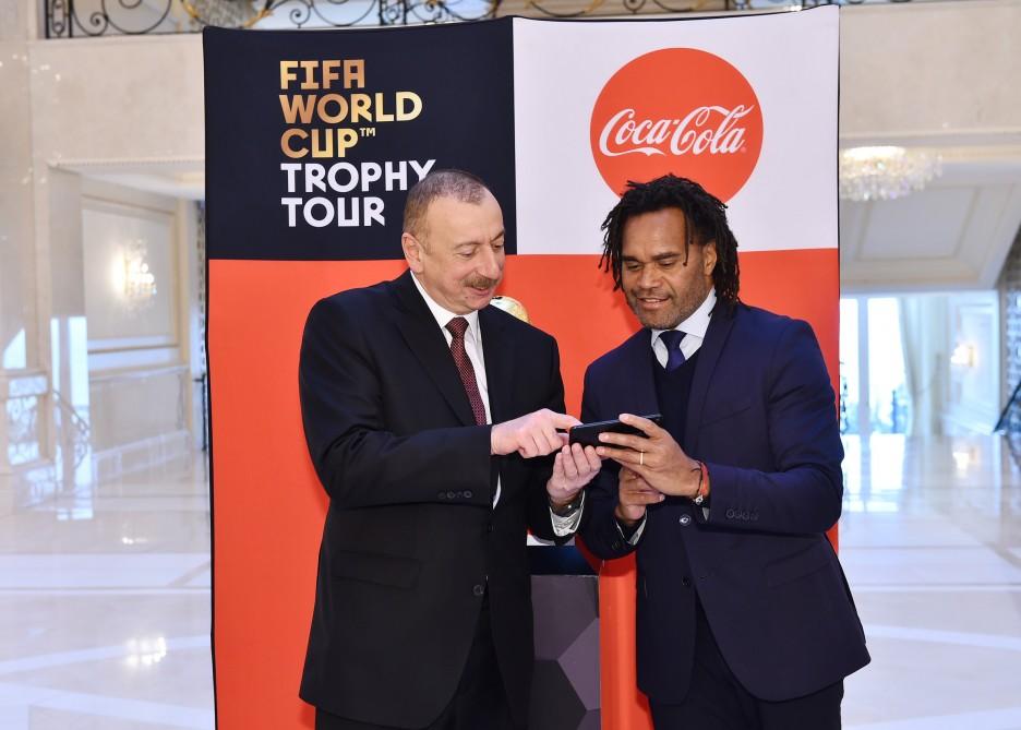 FIFA World Cup Trophy presented to President Aliyev (PHOTO)