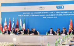 Президент Ильхам Алиев принимает участие в заседании министров в рамках Консультативного совета "Южного газового коридора" (ФОТО)