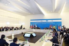 Президент Ильхам Алиев принимает участие в заседании министров в рамках Консультативного совета "Южного газового коридора" (ФОТО)