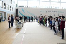Юные азербайджанские гимнасты встретились с Шахрияром Мамедъяровым (ФОТО)