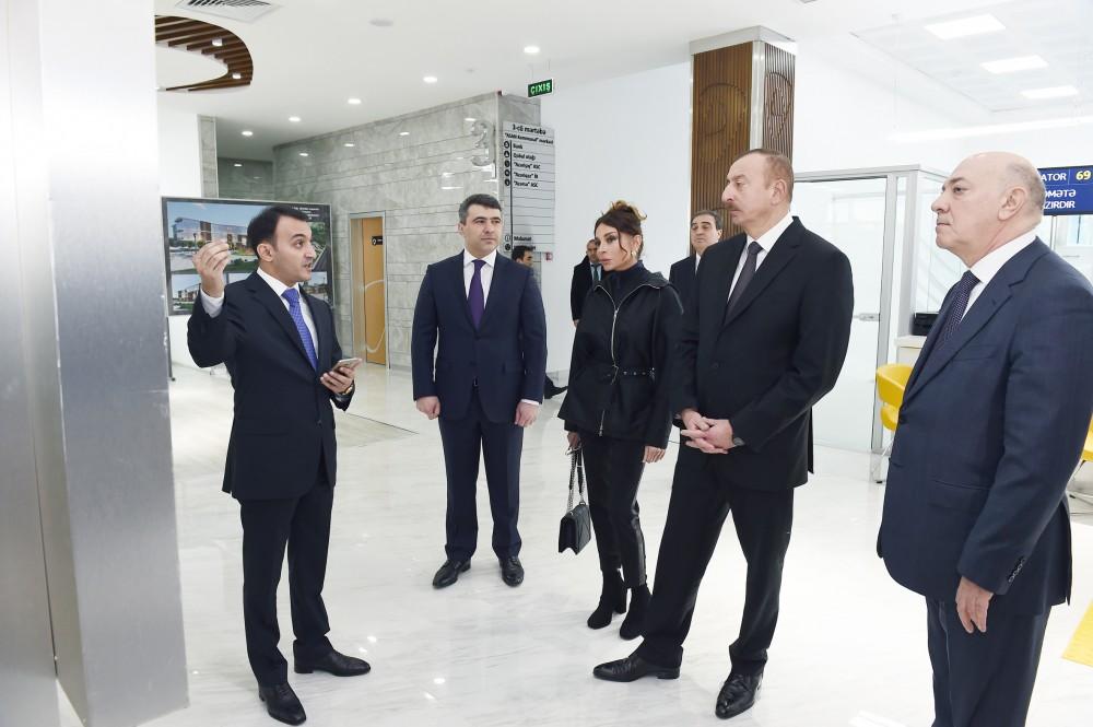 Президент Ильхам Алиев и его супруга приняли участие в открытии комплекса ASAN Hаyat в Мингячевире (ФОТО)