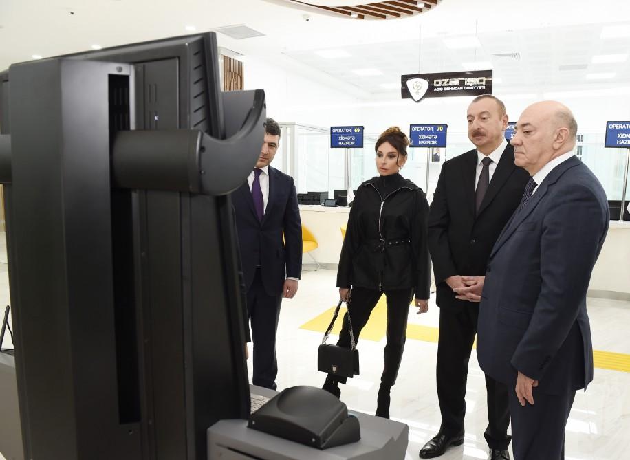Президент Ильхам Алиев и его супруга приняли участие в открытии комплекса ASAN Hаyat в Мингячевире (ФОТО)