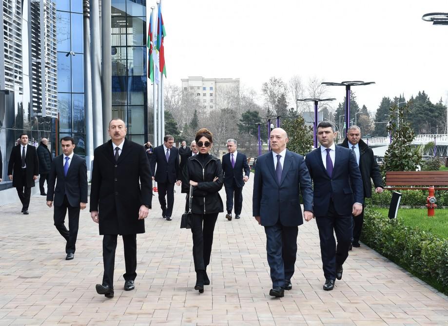 Президент Ильхам Алиев и его супруга приняли участие в открытии комплекса ASAN Hаyat в Мингячевире (ФОТО)