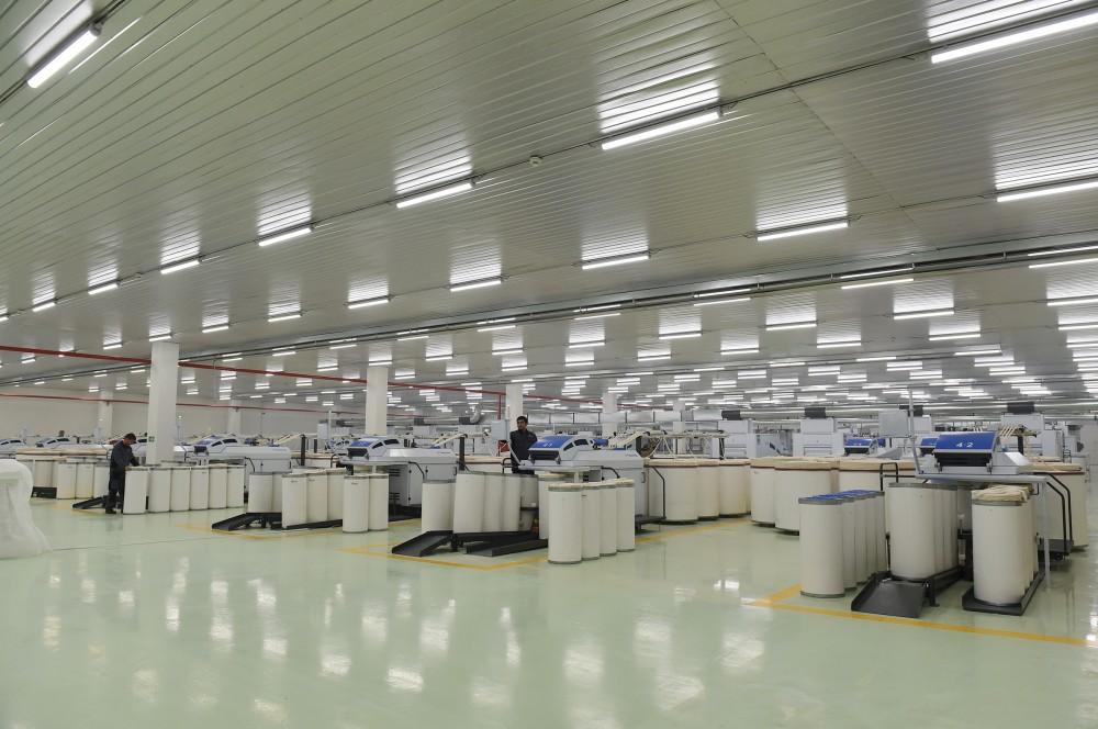 President Aliyev and his spouse attend opening of yarn plants in Mingachevir (PHOTO)