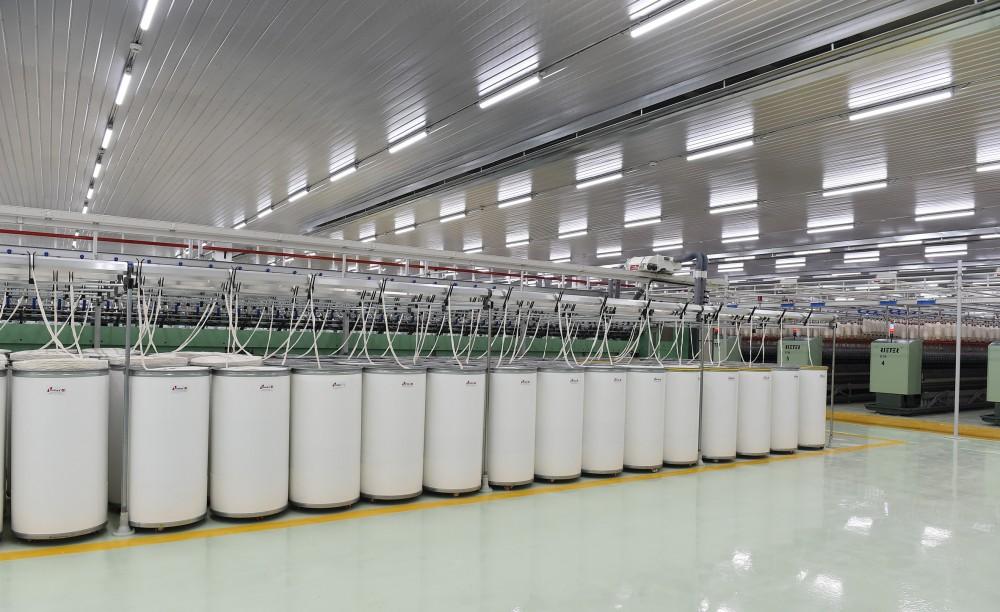 President Aliyev and his spouse attend opening of yarn plants in Mingachevir (PHOTO)
