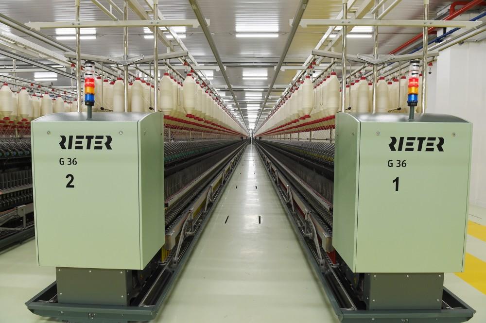 President Aliyev and his spouse attend opening of yarn plants in Mingachevir (PHOTO)