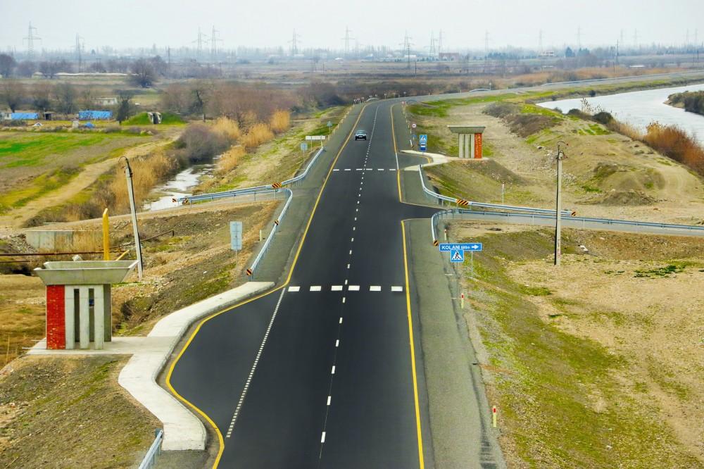 President Aliyev attends opening of Aran-Garahaji section of Mingachevir-Bahramtepe road (PHOTO)