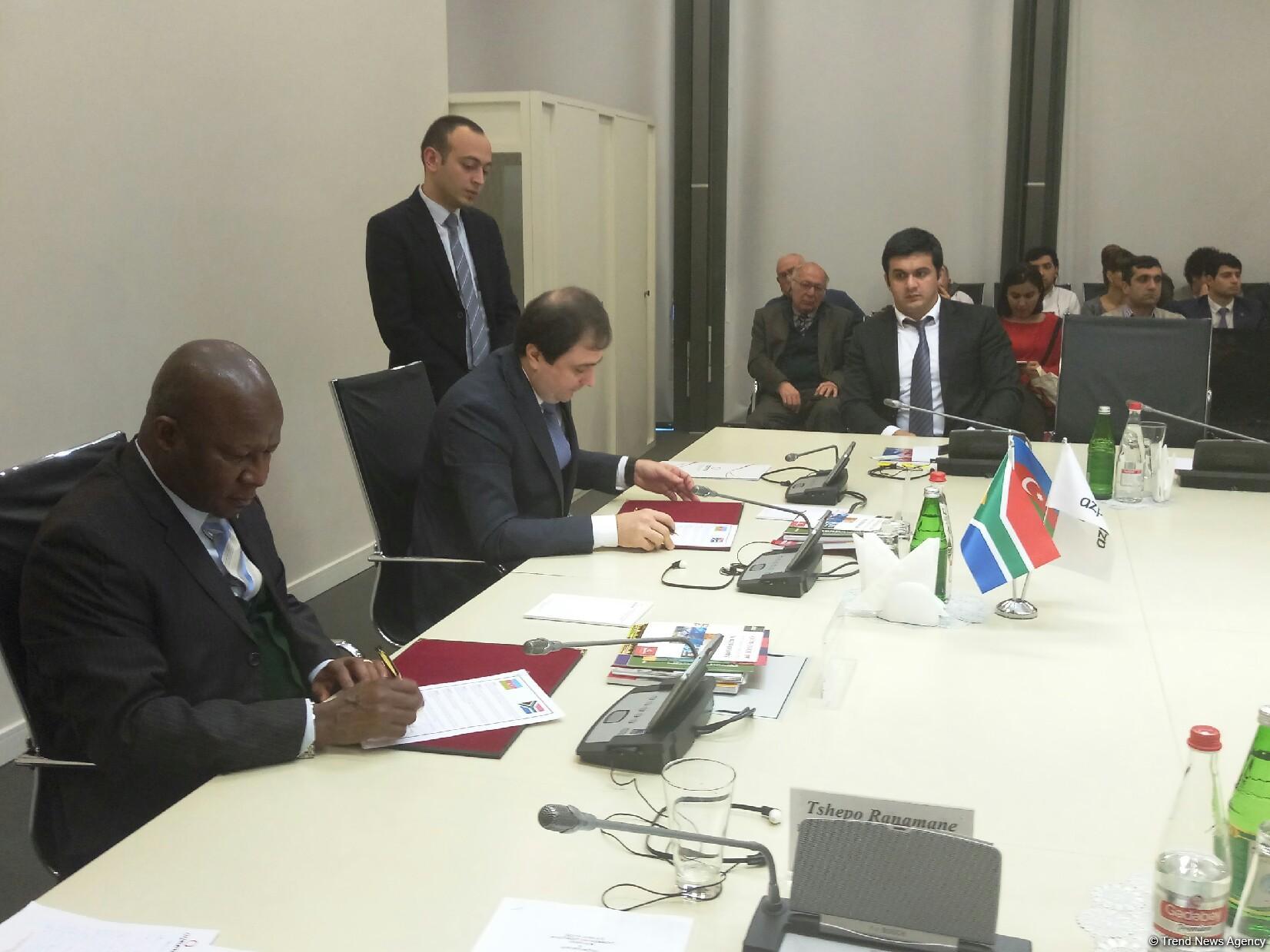 Azerbaijan, South Africa expanding economic co-op (PHOTO)