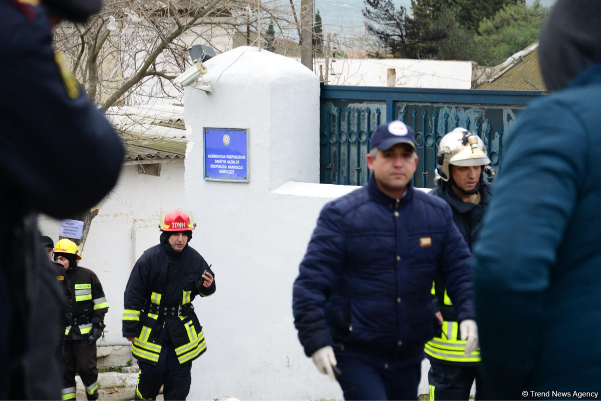 Пожар в Республиканском наркологическом центре в Баку потушен (Обновлено) (ФОТО)