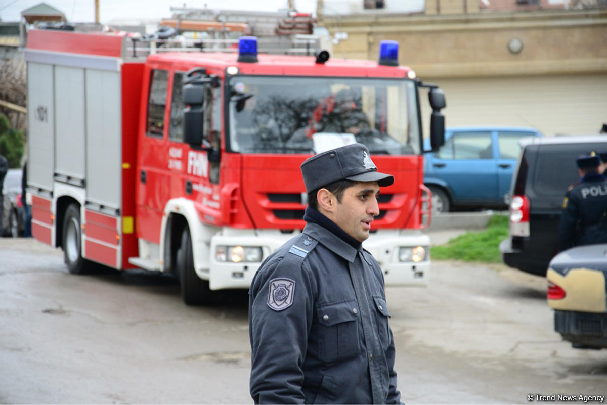 Пожар в Республиканском наркологическом центре в Баку потушен (Обновлено) (ФОТО)