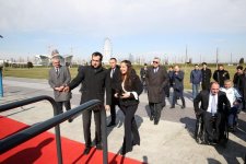 Вице-президент Фонда Гейдара Алиева Лейла Алиева приняла участие в церемонии открытия спортивной площадки (ФОТО)