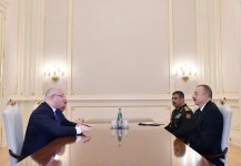 Президент Ильхам Алиев принял министра обороны Грузии (ФОТО)