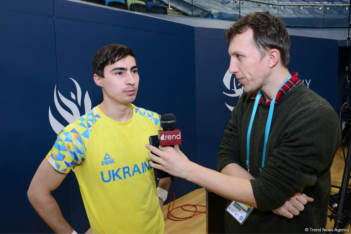 Украинский спортсмен рассказал о впечатлениях от Национальной арены гимнастики в Баку (ФОТО)