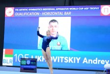 Стартовал второй день соревнований Кубка мира по спортивной гимнастике в Баку (ФОТОРЕПОРТАЖ)