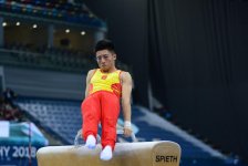 Стартовал последний день соревнований Кубка мира по спортивной гимнастике в Баку (ФОТО)