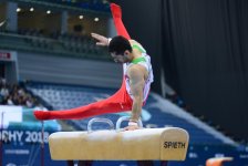Стартовал последний день соревнований Кубка мира по спортивной гимнастике в Баку (ФОТО)