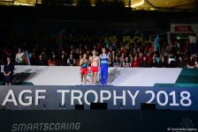 Состоялась церемония награждения победителей и призеров второго дня финалов Кубка мира по спортивной гимнастике в Баку (ФОТО)