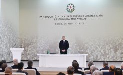 Под председательством Президента Ильхама Алиева в Барде прошло республиканское совещание по развитию хлопководства (ФОТО)