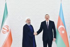 В Баку состоялась церемония официальной встречи Президента Ирана (ФОТО)
