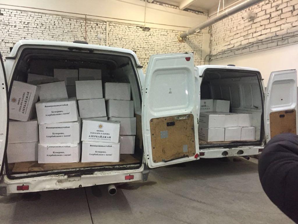 Heydar Aliyev Foundation sends aid to victims of Kemerovo mall fire (PHOTO)