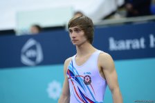 Азербайджанский гимнаст вышел в финал ЧЕ в Баку в соревнованиях по тамблингу (ФОТО)