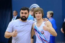 Азербайджанский гимнаст вышел в финал ЧЕ в Баку в соревнованиях по тамблингу (ФОТО)