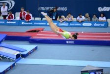 Лучшие моменты второго дня Чемпионата Европы по прыжкам на батуте, двойном мини-батуте и акробатической дорожке (ФОТОРЕПОРТАЖ)