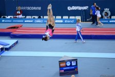 Стартовал второй день ЧЕ по прыжкам на батуте, двойном мини-батуте и акробатической дорожке в Баку (ФОТО)