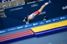 Стартовал второй день ЧЕ по прыжкам на батуте, двойном мини-батуте и акробатической дорожке в Баку (ФОТО)