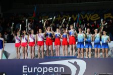 Прошла церемония награждения победителей и призеров второго дня Чемпионата Европы по прыжкам на батуте (ФОТО)