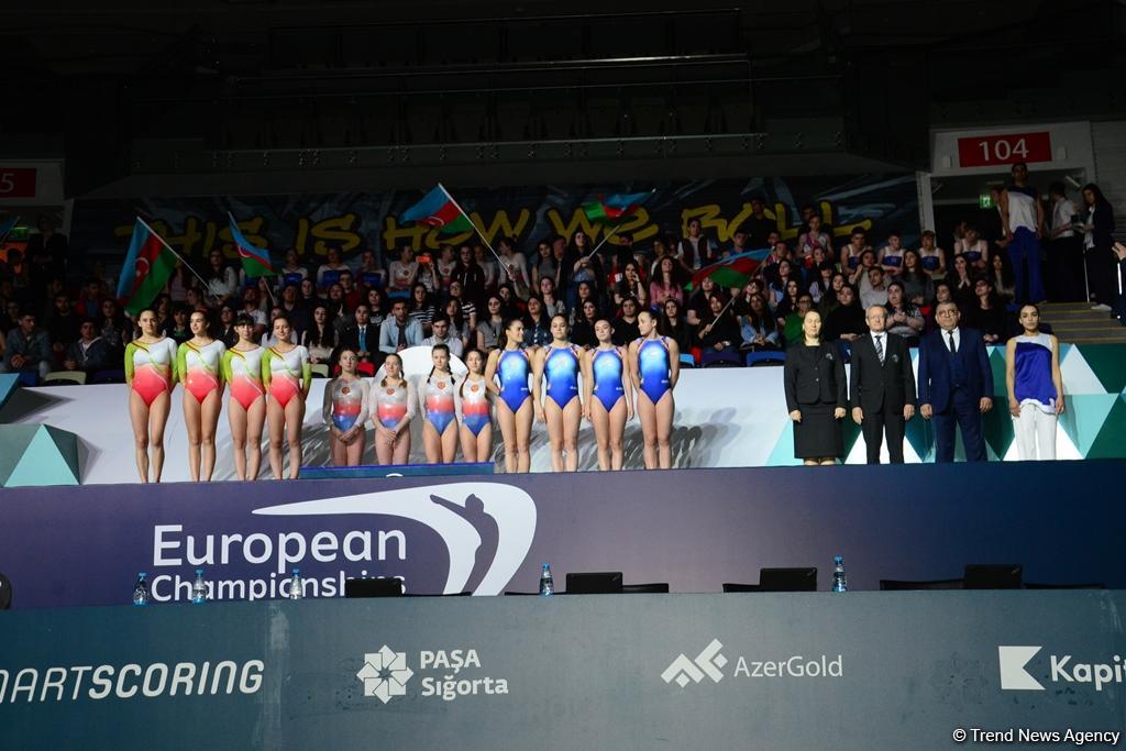 Прошла церемония награждения победителей и призеров второго дня Чемпионата Европы по прыжкам на батуте (ФОТО)