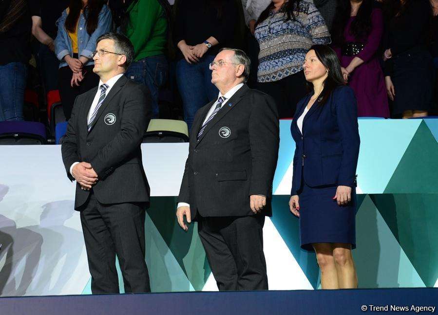 Прошла церемония награждения победителей и призеров второго дня Чемпионата Европы по прыжкам на батуте (ФОТО)