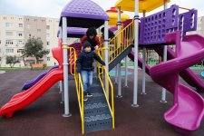 Leyla Aliyeva attends opening ceremony of another redeveloped yard under “Bizim həyət” project (PHOTO)