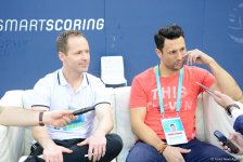 Ex-NBA mascots in awe of Baku, bring gymnastics mascot to life (PHOTO)