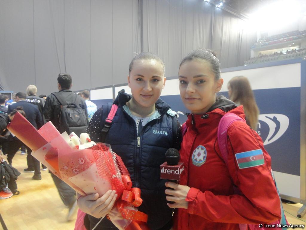 Азербайджанские батутистки выиграли "серебро" Чемпионата Европы