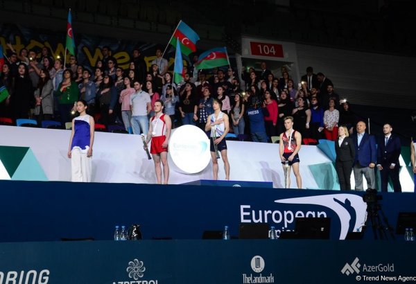 Прошла церемония награждения очередных призеров Чемпионата Европы в Баку