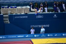 В Баку стартовал четвертый  день соревнований XXVI Чемпионата Европы по прыжкам на батуте, двойном мини-батуте и акробатической дорожке (ФОТО)