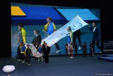 В Баку состоялась церемония закрытия XXVI Чемпионата Европы по прыжкам на батуте (ФОТО)