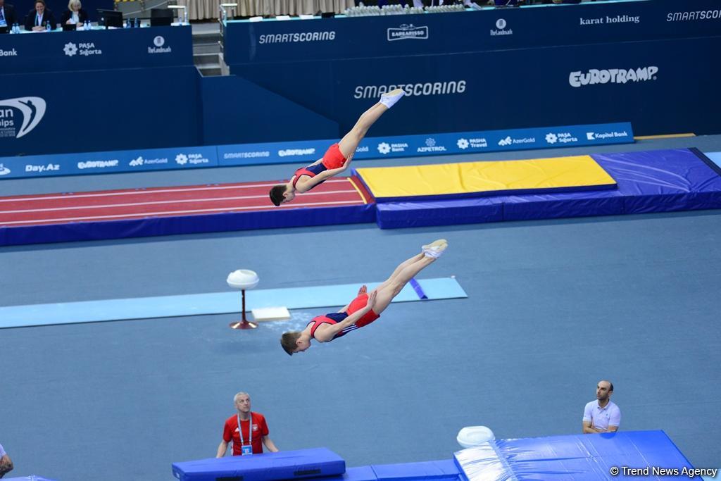 Белорусские юниоры завоевали золото в синхронных прыжках в рамках Чемпионата Европы в Баку