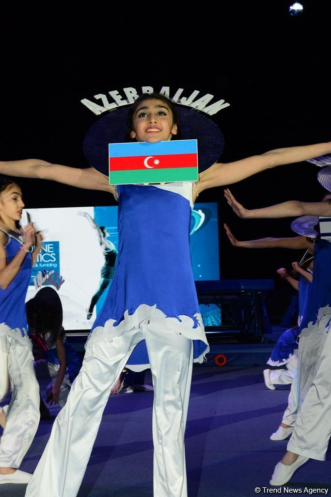 В Баку состоялась церемония закрытия XXVI Чемпионата Европы по прыжкам на батуте (ФОТО)