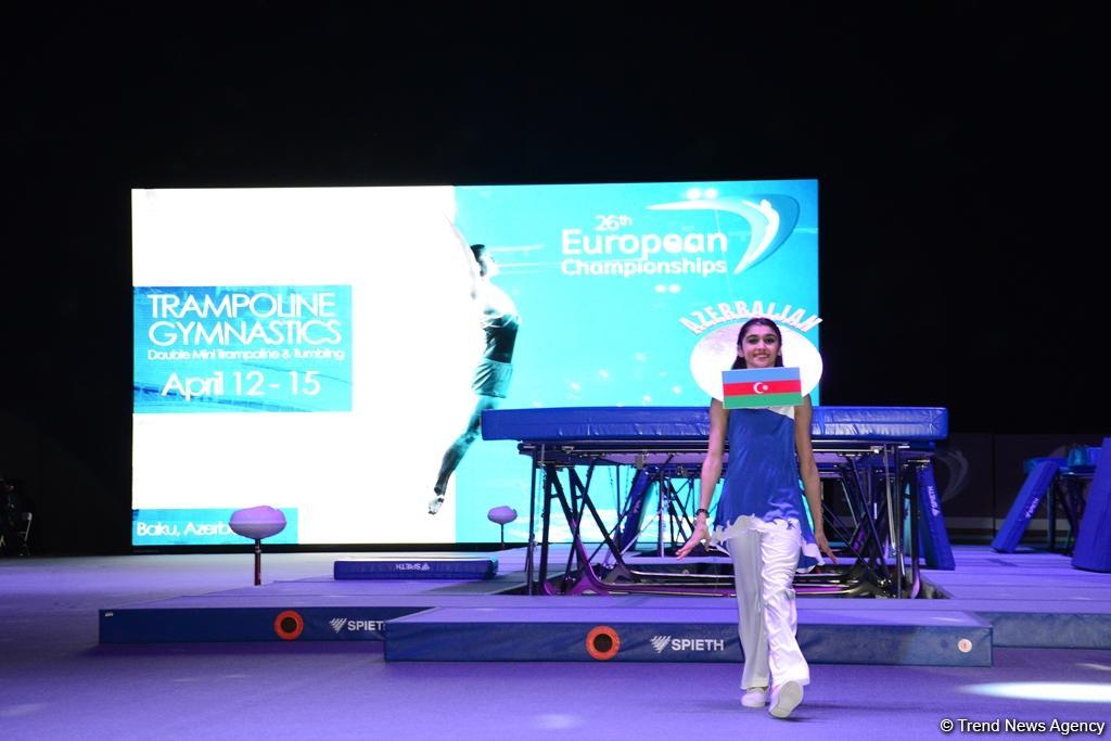 В Баку состоялась церемония закрытия XXVI Чемпионата Европы по прыжкам на батуте (ФОТО)