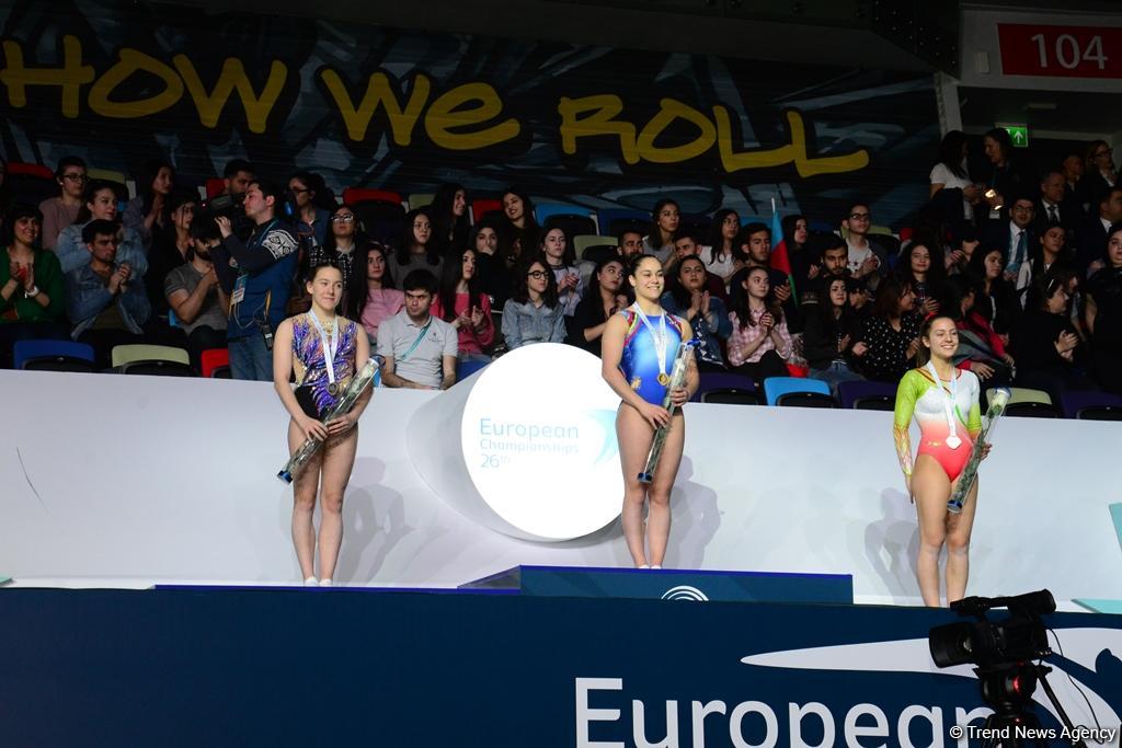 В Баку награждены призеры первой половины финалов XXVI Чемпионата Европы среди юниоров
