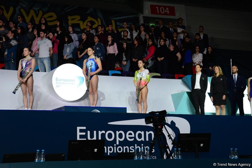 В Баку награждены призеры первой половины финалов XXVI Чемпионата Европы среди юниоров