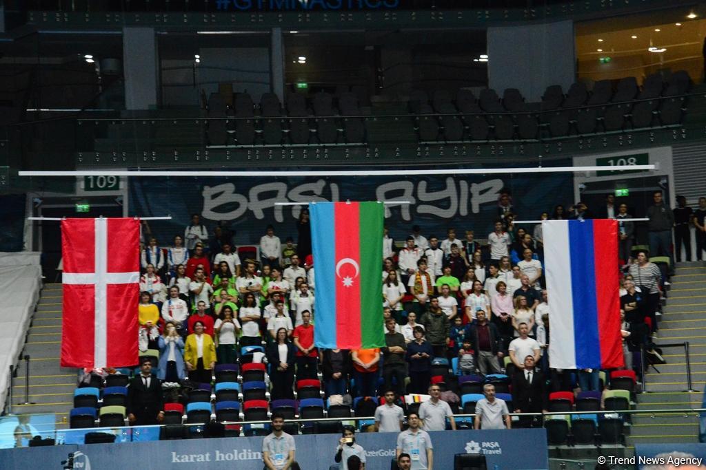 Прошла церемония награждения очередных призеров Чемпионата Европы в Баку