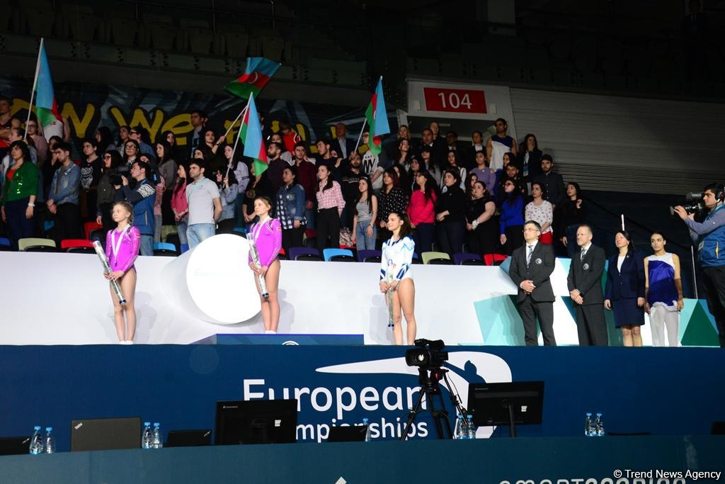 Прошла церемония награждения очередных призеров Чемпионата Европы в Баку