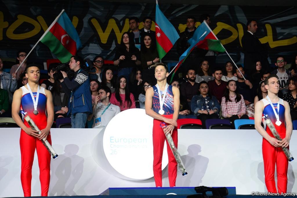 Прошла церемония награждения очередных призеров Чемпионата Европы в Баку