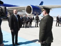 Президент Ильхам Алиев прибыл с официальным визитом в Турцию (ФОТО)