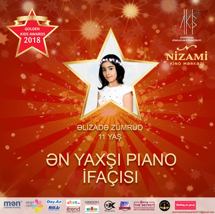 Названы первые номинанты проекта Azerbaijan Golden Kids Awards 2018 (ФОТО)