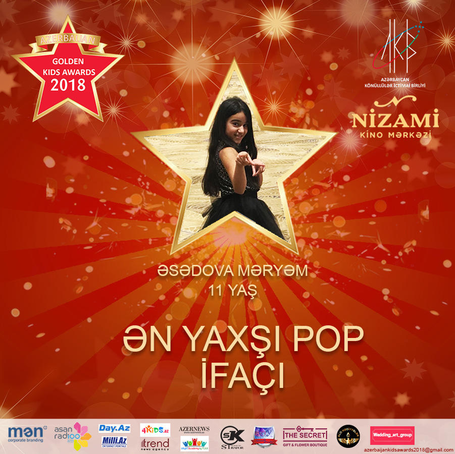 Названы первые номинанты проекта Azerbaijan Golden Kids Awards 2018 (ФОТО)