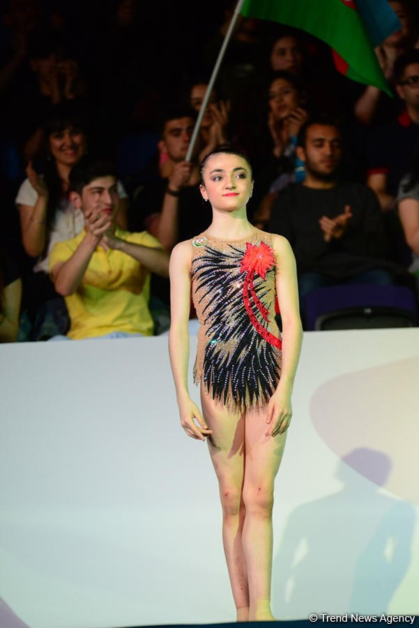 В Баку награждены призеры AGF Junior Trophy в упражнениях с обручем и мячом (ФОТО)